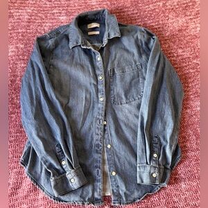 Denim Button-Up Shirt